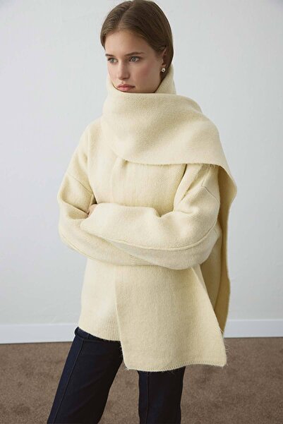 Hooopstore Premium Soft Textured Butter Yellow Sweater