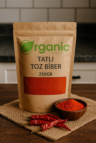 Organic Kiler Kırmızı Tatlı Toz Biber 250gr - Katkısız & Doğal