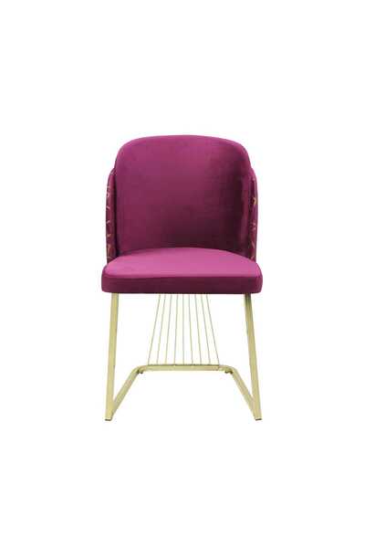 ARTA DOOR ILONA Chairs Burgundy, Gold Leg - Modern, HoReCa, Kitchen, Living Room, Office, Bedrooms, Hallways