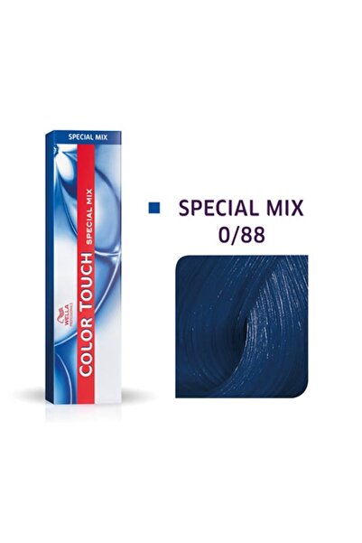 Wella Professionals Vopsea de păr semipermanentă fără amoniac Color Touch Special Mix 0/88 Albastru ...
