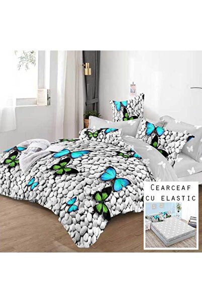 Patul Bed Linen, Fine Cotton, Sulphur, Double Bed, 2 Persons, Fitted Sheet