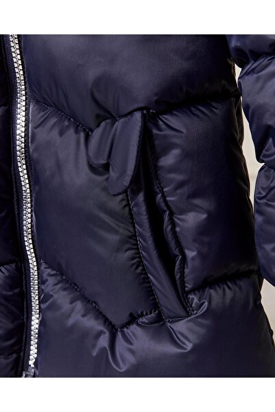 Benittokids Baby Girl Hooded Zippered Puffer Coat 51351