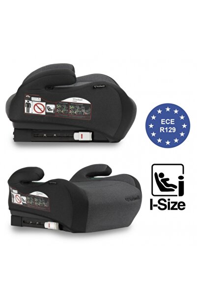Kidwell Inaltator auto 125-150 cm, cu ISOFIX Ovan - Black Gray