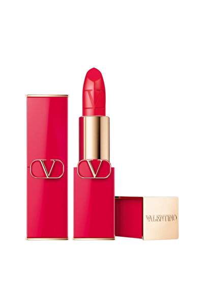 Valentino Rosso Satin Finish Cream Lipstick 404R Refillable 3.5 g