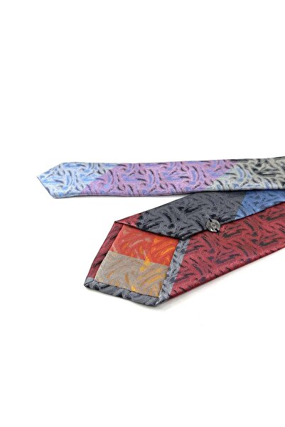 Kravatkolik Sand Pattern Multi-Colored Patchwork Tie Kk13256