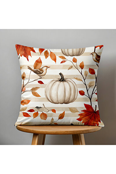 Filamente Double-Sided Digital Printing Throw Pillow Cover Autumn / Pumpkin Pattern