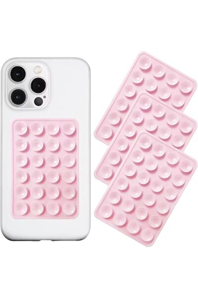 Bektas HomeOffice Silikon Emme Telefon Tutucu Çok Fonksiyonlu Vantuz Kaymaz Tek Taraflı Arka Çıkartmalı