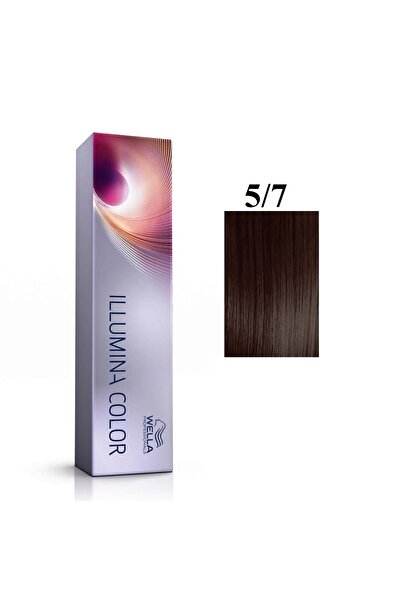 Wella Professionals Illumina Color, Vopsea de păr permanentă, 5/7 Șaten desch...