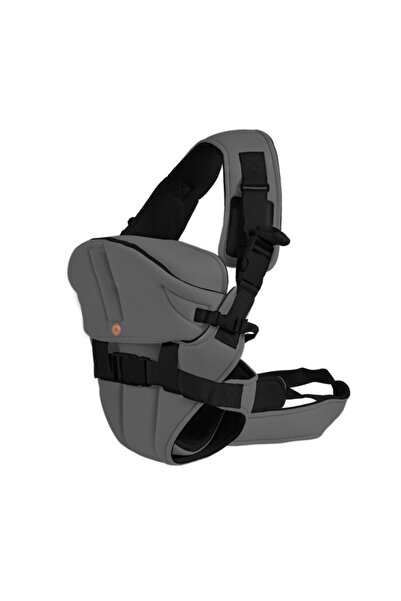 Cangaroo Marsupiu bebeluși Carry Go Dark Grey 4 poziții purtare, material res...