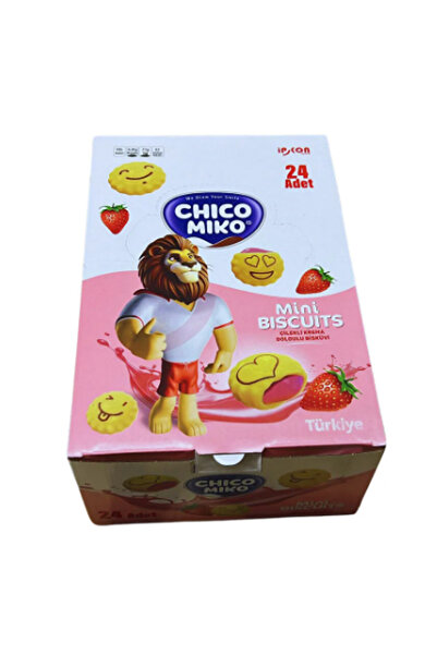 İPKON Chico Miko Strawberry Biscuits 17Gr 24 Pack