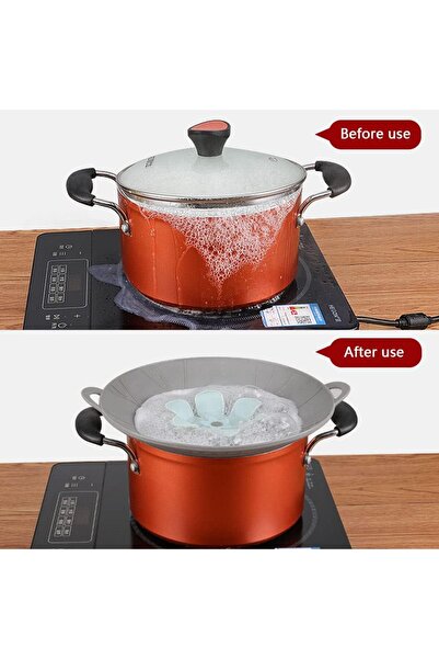 LUXER Силиконов капак за тенджери и тигани, готвене без протичане и пяна, тер...