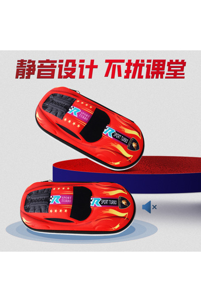 synshop Red 3D Pen Holder with Racing Car Pen Case Waterproof Large Size School Necessities Gift