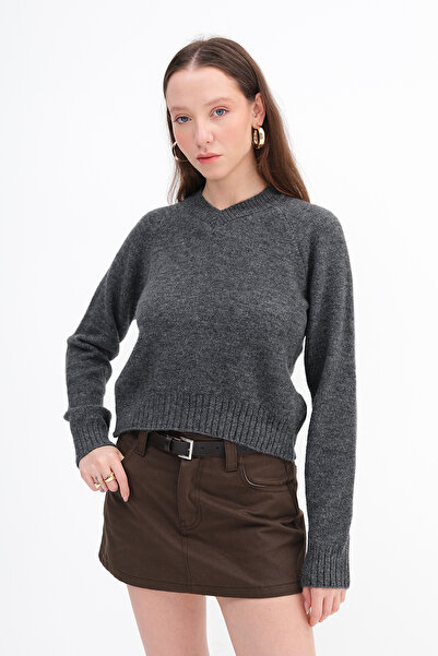 Addax Tricotaj cu decolteu în V Pulover K3442