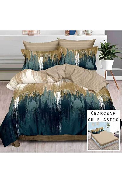 Patul Bed Linen, Fine Cotton, Sulphur, Double Bed, 2 Persons, Fitted Sheet