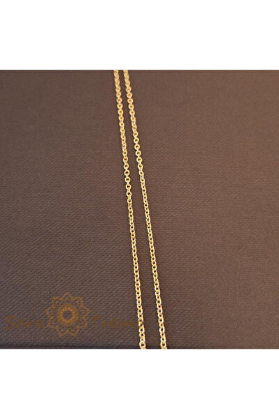 SaraTremo Κλασικό unisex επιχρυσωμένο κολιέ, 45 εκ.