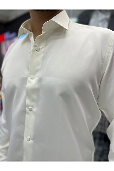 PASSERO Slim Fit Snap Fastener Σατέν πουκάμισο