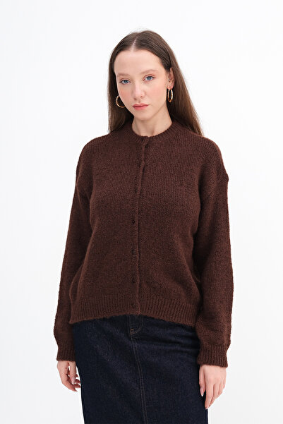 Addax Πλεκτό Ζακέτα με κουμπιά H3473