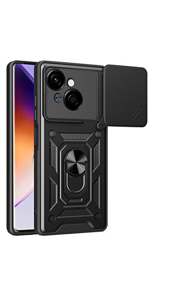 ZM STORE Tecno Spark Go 1 2025 Compatible Case Magnetic Stand Camera Protected Sliding Vega Cover