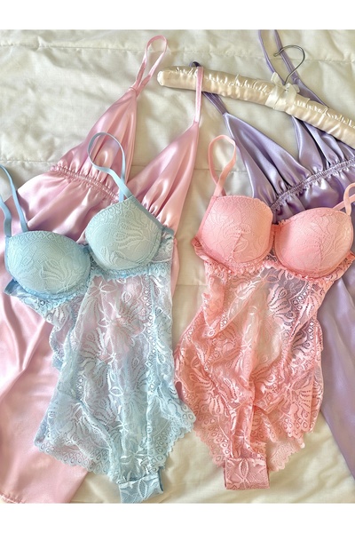 Feruzdesign Luna Pink Push up Bodysuit