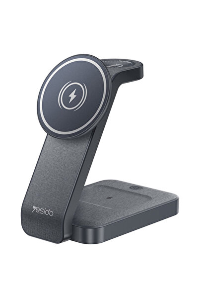 Yesido DS26 Magnetic Wireless Charging Station, 15W, gray