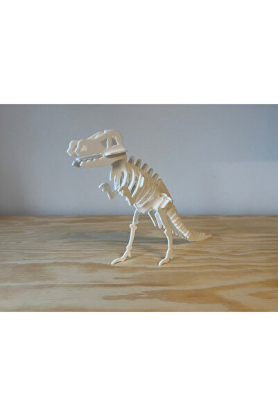 Puzzle طقم ثلاثي الأبعاد اصنعه بنفسك، مع أرقام وقاعدة، تي-ريكس، بتصميم الدينا...