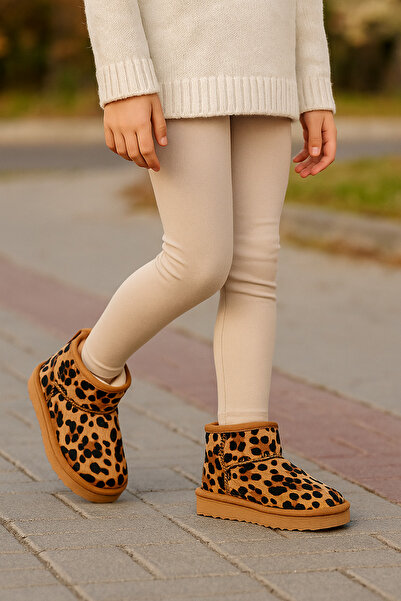 Daxtors Retro İçi Kürklü Soğuk Geçirmez Çocuk Bot