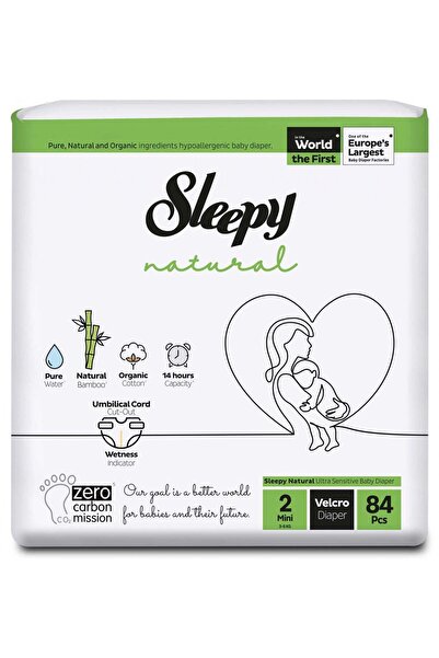 Sleepy Scutece pentru bebelusi Double-marime 2 Mini, 3-6kg, 84 bucati