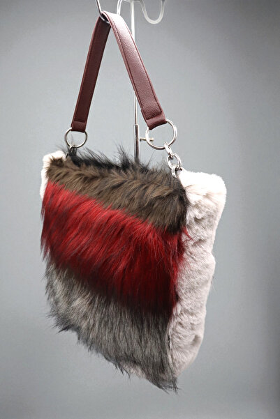 HFKY Women's Shoulder Bag. Furry Arm Bag.