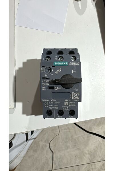 Siemens 3RV2011-1GA10 4,5-6,3A Ayarlanabilir Motor Koruma Şalteri