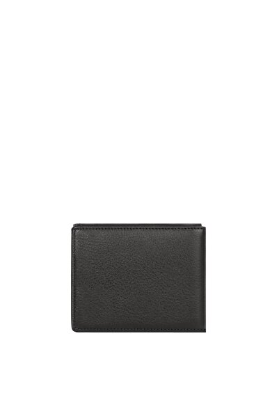 CENGİZ PAKEL Genuine Leather Men's Wallet 13682-Black/Parliament