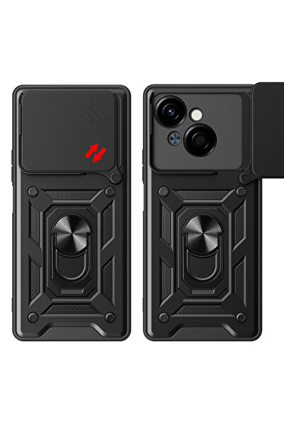 ZM STORE Tecno Spark Go 1 2025 Compatible Case Magnetic Stand Camera Protected Sliding Vega Cover