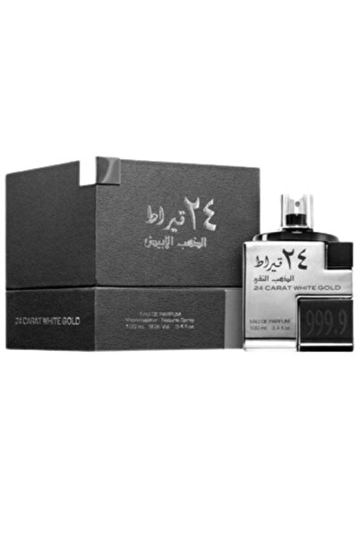 lattafa عطر ذهب أبيض عيار 24 قيراطًا أو دو بارفان للجميع 100 مل