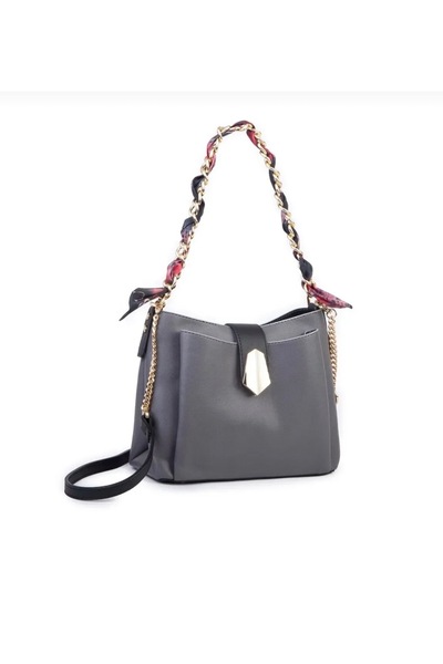 Nas Bag Vera Bag Women's Stylish Shoulder and Messenger Bag with Chain and Scarf