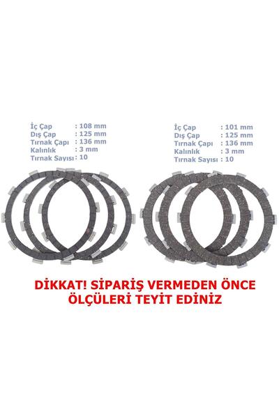 MOTOHANE CF Moto NK 250 Debriyaj Balatası Seti 3+3 E5 (2022-....)