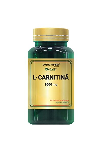 Cosmopharm L- CARNITINA 1000 mg, 30/60 cp pentru slabit si masa musculara 60 cpr