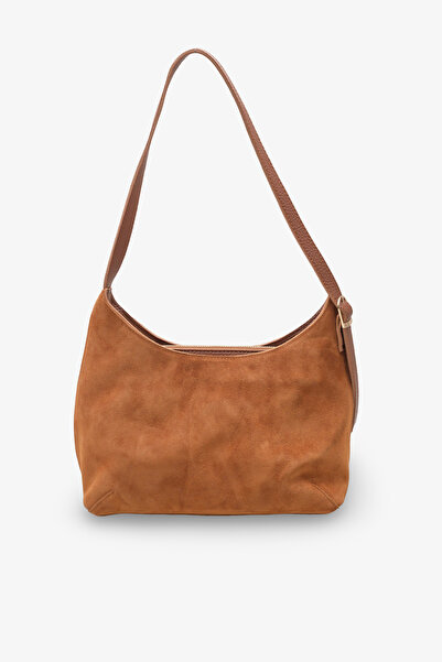 İNNABUTİKK Mivra Kadın Hakiki Deri Günlük Çanta Taba Süet