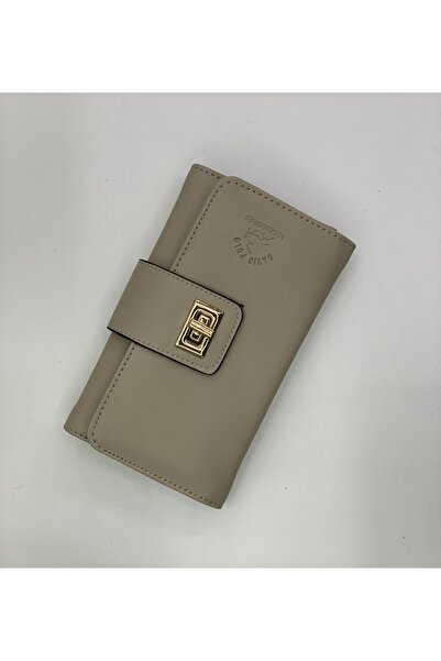 PurpleART Women's Large Horizontal Wallet with Lock Closure 10X16Cm