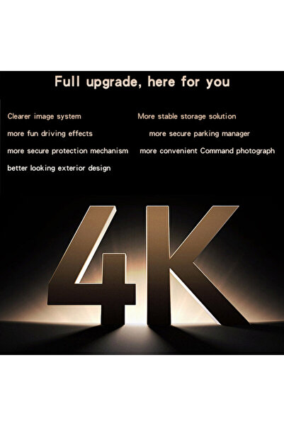 Yesido 4K Dash Cam with 2" IPS Screen, G-Sensor, 256GB Storage, KM15