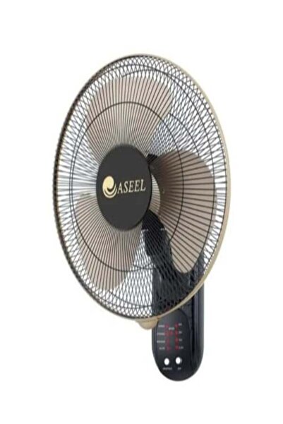Asel Authentic 16-inch wall fan - with remote control, iron blades, 55W copper motor