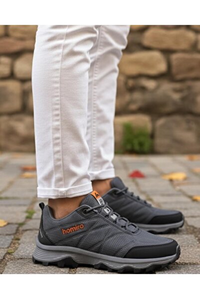 homiro Men's Waterproof Poly Sole Fuspedli Sports Shoes - Smoked