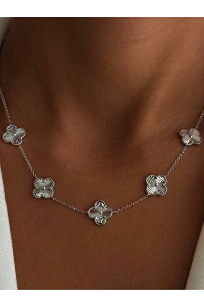 JOIE LUXURY Çelik Van Cleef Silver Kolye