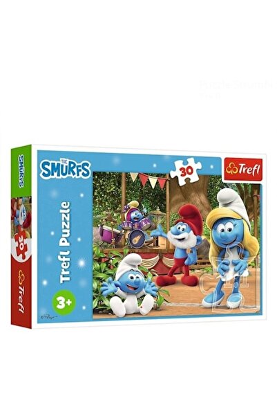 Trefl Puzzle Strumfii Scena cu Tobe (30 Piese) – Trefl, Puzzle Educativ pentru Copii 3+ Ani