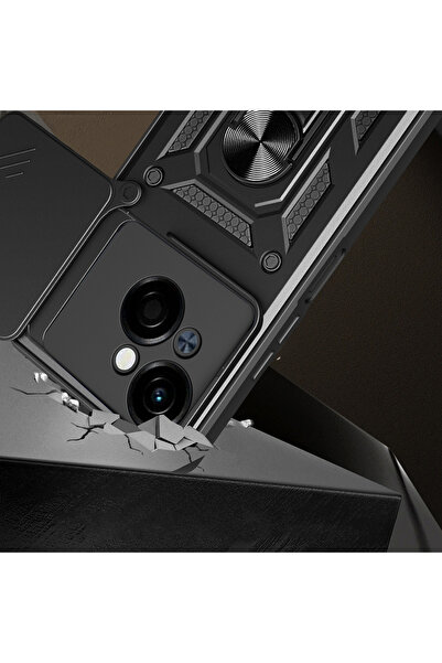 ZM STORE Tecno Spark Go 1 2025 Compatible Case Magnetic Stand Camera Protected Sliding Vega Cover