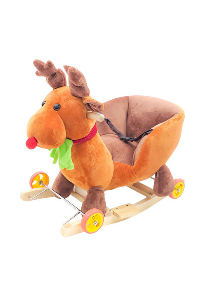 Krista Dasher Reindeer Plush Plush Reindeer Rocking And Wheeled
