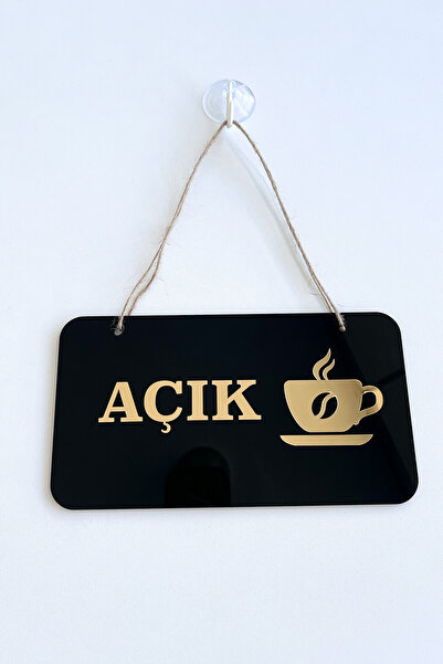 Kuzeylina Open Closed Door Sign for Cafes and Coffee Shops