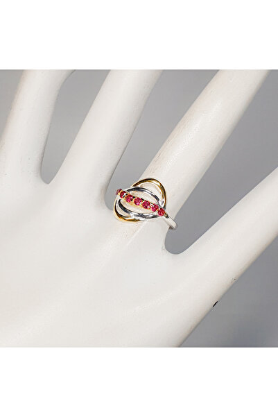 FashionBijoux 925 silver jewelry ring with rhodolite, 6.75