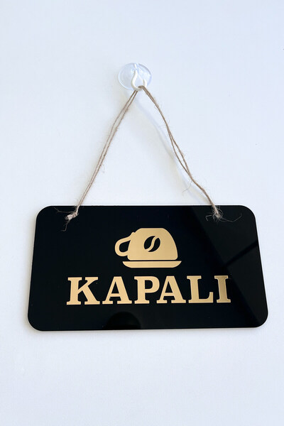 Kuzeylina Open Closed Door Sign for Cafes and Coffee Shops