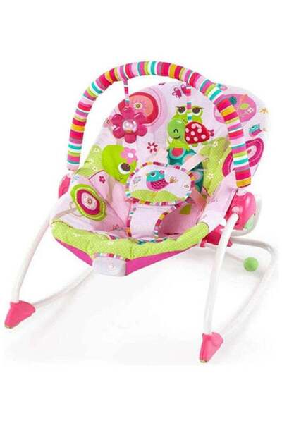 Bright Starts Raspberry Garden Rocker
