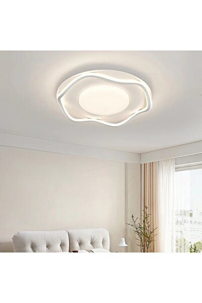 Alessandro DESIGN LED chandelier with remote control MODERNO 106W, 2 Circles, Cold/Warm/Neutral light, Dimmable, White