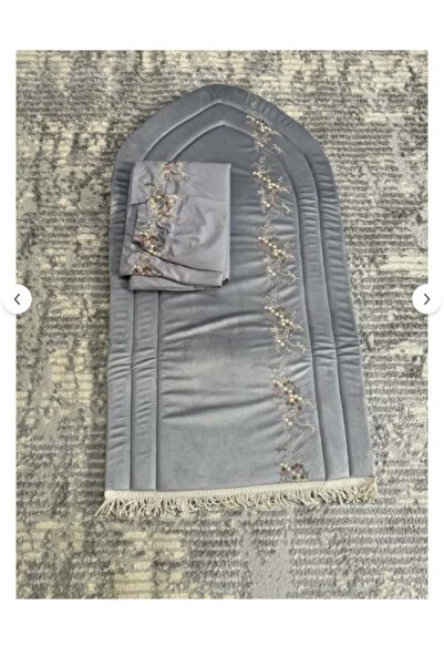 Gerenic طقم سجادة صلاة مع شرشف مرد مطرز